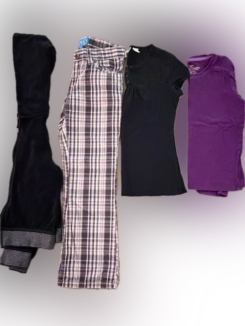 Girls Set of 4 Clothing~Pants, Shirts, & Jacket~Girls size 7/8